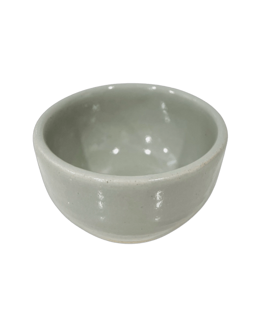 Gray Face Mask Bowl - Brown and Coconut